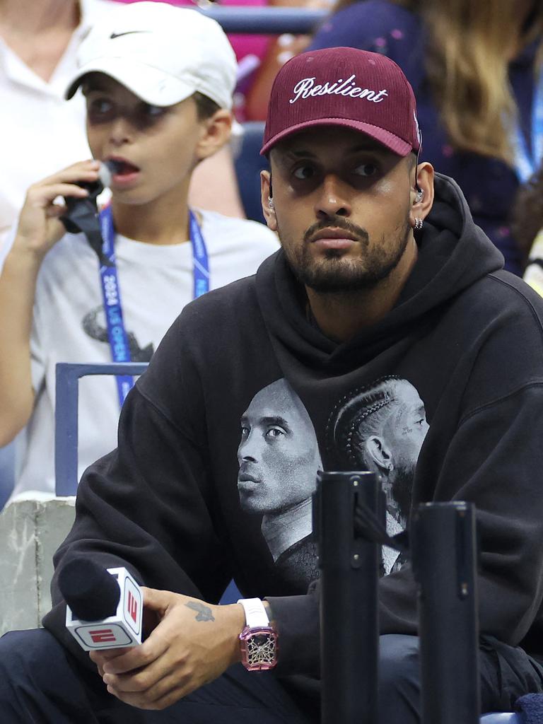 Kyrgios isn’t happy with the process. Sarah Stier/Getty Images/AFP