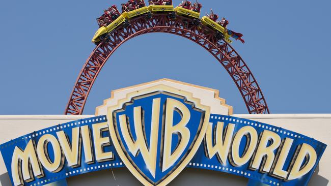 Warner Brothers Movie World theme park on the Gold Coast. (AAP Image/Dave Hunt)