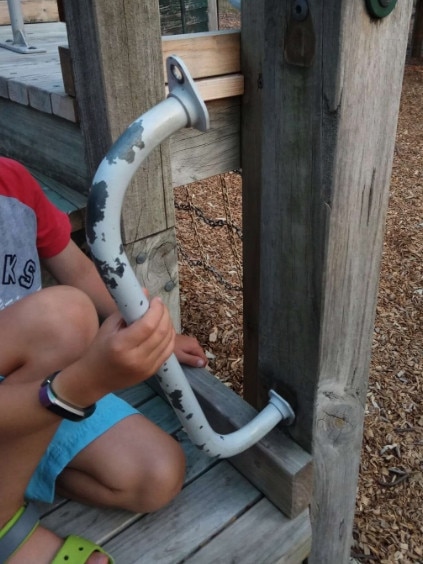 Dangerous playground equipment frustrates many. Picture: Snap Send Solve