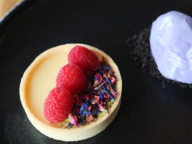 T42’s calamansi and white chocolate tart makes a perfect citrusy end to a meal. Picture: Nikki Davis-Jones