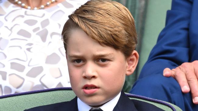 Prince George at the Wimbledon Men’s Finals. Picture: Karwai Tang/WireImage.