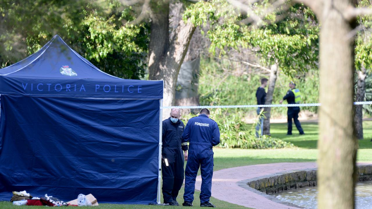 Police believe the two men were involved in a ‘physical altercation’ at Fitzroy Gardens. Picture: NCA NewsWire / Andrew Henshaw