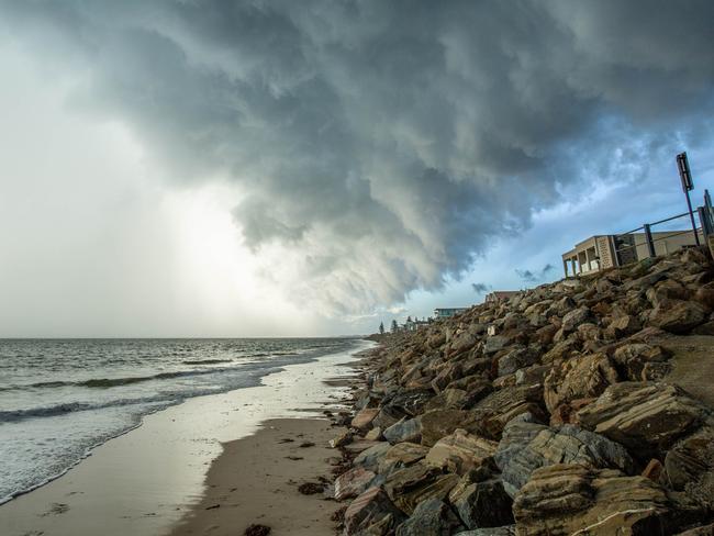 The weather in Adelaide, Near the broadway Glenelg. Pictured on 7th June 2023. Picture: Ben Clark