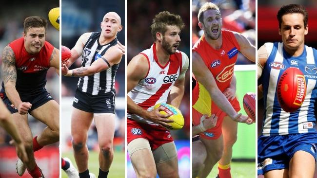 Five ex-AFL players have nominated for this year's mid-season draft.