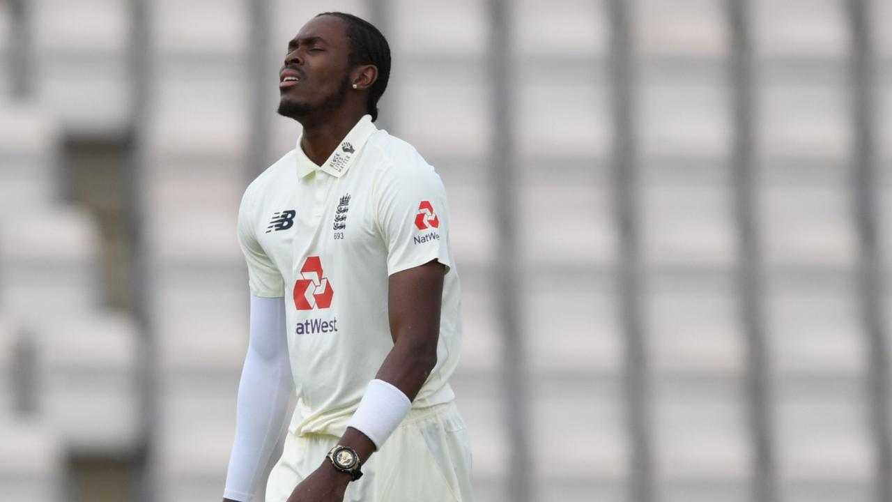 Jofra Archer was ruled out of the second Test against the West Indies for breaking coronavirus "protocols". (Photo by Mike Hewitt / POOL / AFP)