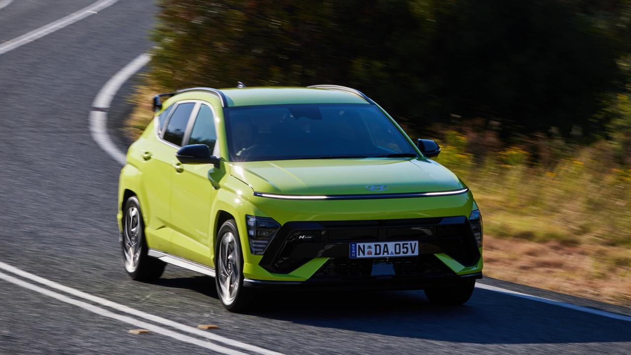 The Hyundai Kona Hybrid Premium with the sporty N Line package is about $50,000 drive away.