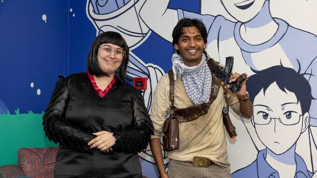 MacGyver as Edna Mode and Kroissant as Nathan Drake at the City of Darwin Geektacular event, 2025. Picture: Pema Tamang Pakhrin