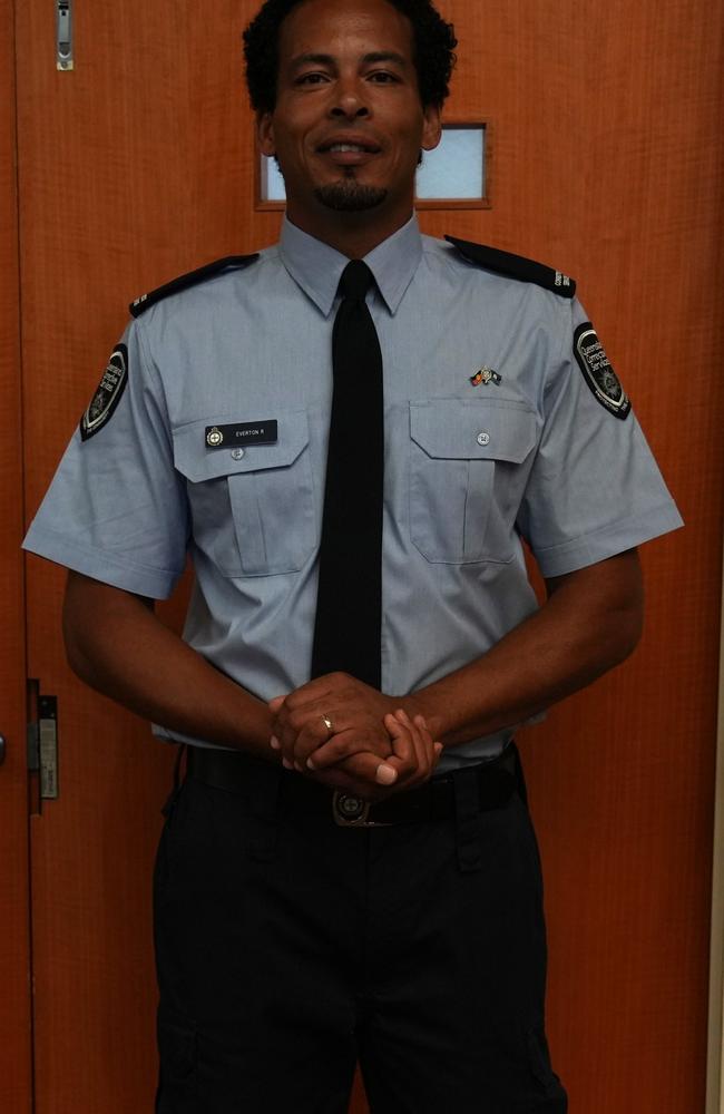 Queensland Corrective Services newly-graduated custodial correctional officer Everton Rose at Lockyer Valley Cultural Centre, December 21, 2023. Photo: Jessica Klein.