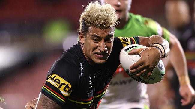 Viliame Kikau enjoyed his clash with John Bateman last weekend. Picture. Phil Hillyard