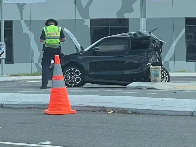 A 75-year-old Blacks Beach woman was serious injured in a crash at the Bruce Highway and Sams Rd intersection at Mount Pleasant about 6.30am on November 11, 2022. Picture: Facebook