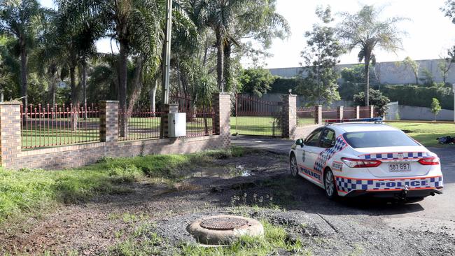 Police have taped off a property on Muller Rd, Taigum, following a woman’s death. Picture: Jamie Hanson