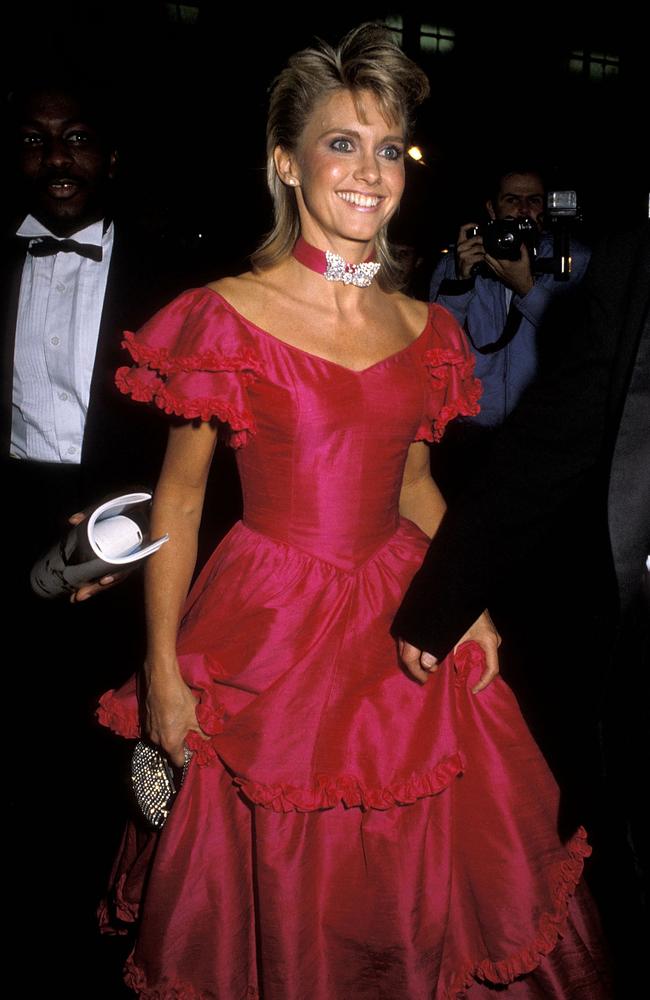 Olivia Newton-John didn’t do many favours for Australia’s non-existing fashion reputation in 1983. Picture: Ron Galella/WireImage