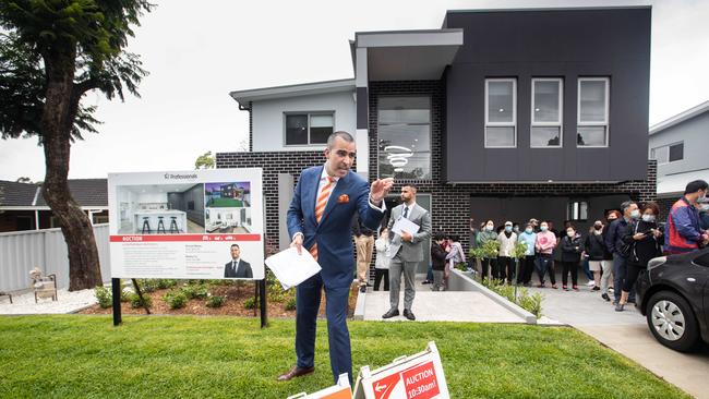 The property market this year appears to be more balanced (between buyers and sellers) in many locations than in the past couple of years. Above, a Sydney auction. Picture: Julian Andrews