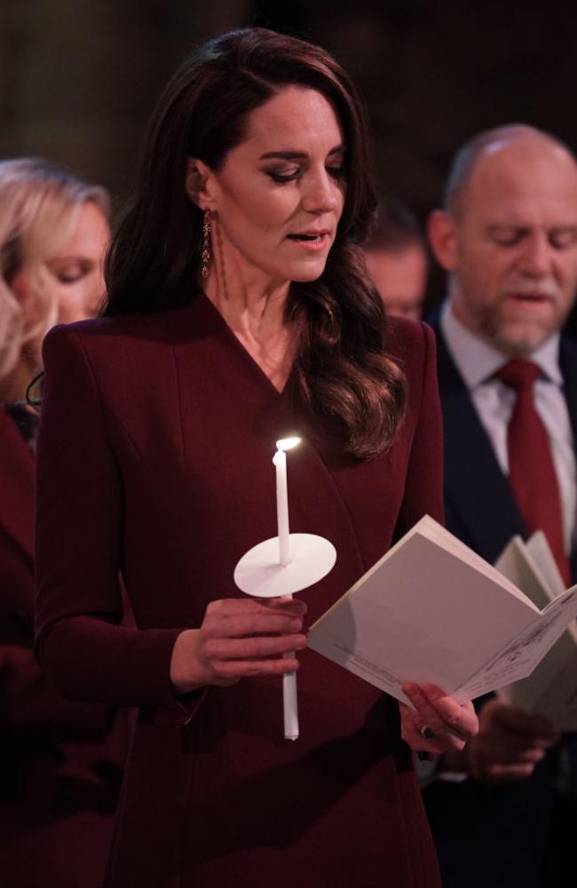 Princess of Wales is seen during the 'Together at Christmas' Carol Service at Westminster Abbey. Picture: Yui Mok/Pool/Getty Images