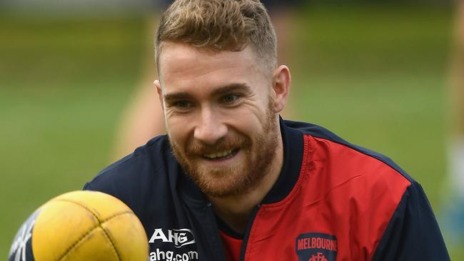 Dean Kent trains at Gosch’s paddock last week. He will be hoping to tear up the track to catch the eye of his coach at the selection table. Picture: Getty Images