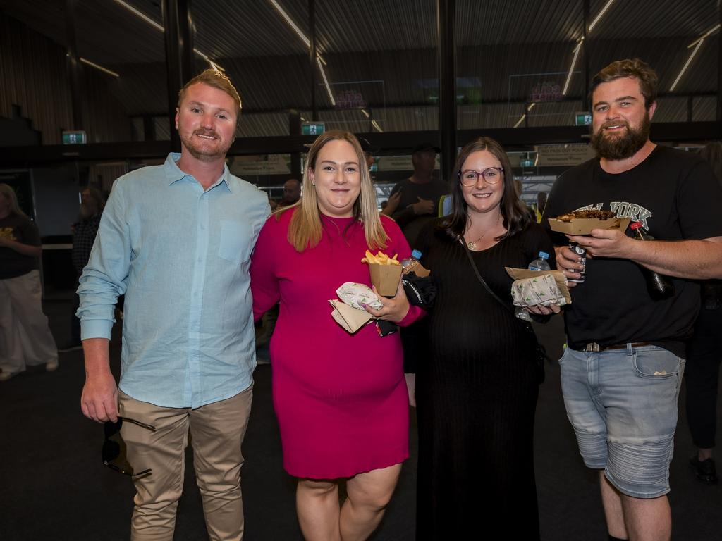 Cold Chisel The Big Five-0 tour - Chris Davey, Tenille Hass, Morgan Hass and Jack McCullagh. Picture: Caroline Tan