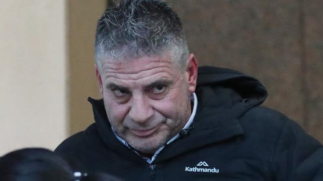 Ron De Iulio leaves the Melbourne Magistrates’ Court.Picture: David Crosling