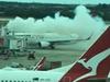 Scary scenes on runway in Melbourne