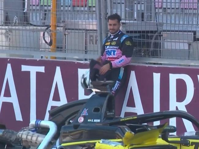 It was a lucky escape for all the drivers. Photo: Fox Sports