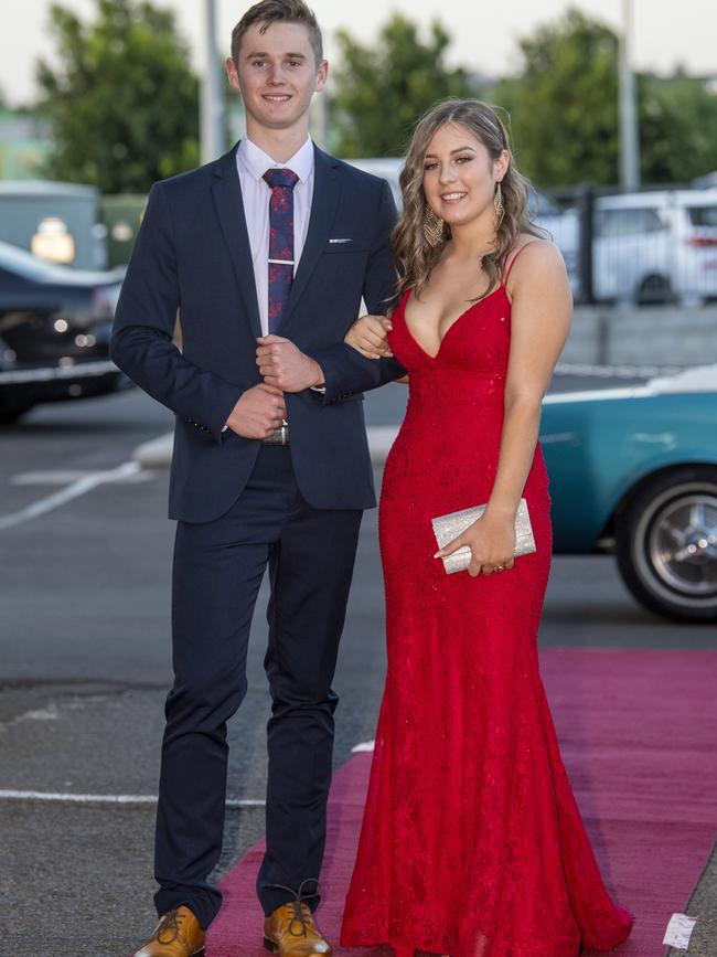 Riley Ernst and Taylah Erdmann. St Ursula's College formal. Friday. 20th Nov 2020