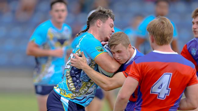 Despite losing to the Titans in round three, the Knights edged ahead of the Northern Rivers side to qualify for the semi-final of the Daley Cup. Picture: DC Sports Photography