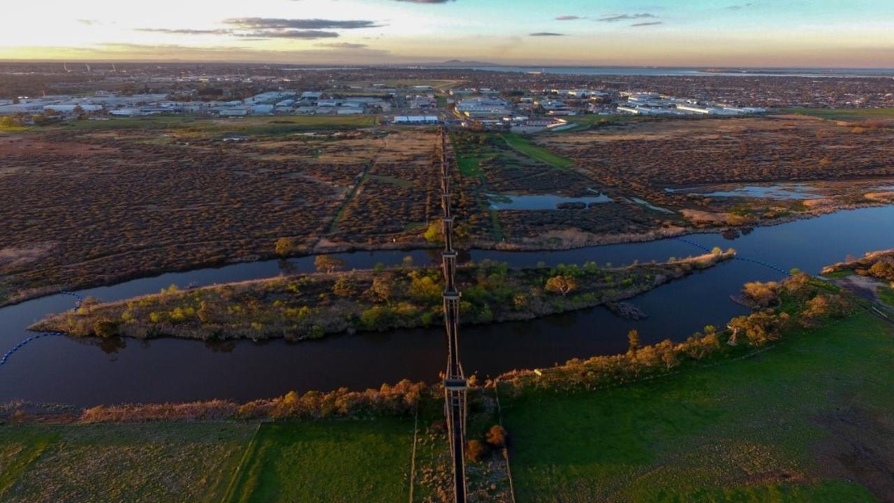 Barwon Water plans to completely dismantle the ovoid sewer aqueduct that was constructed in the 1910s. Picture: Barwon Water.