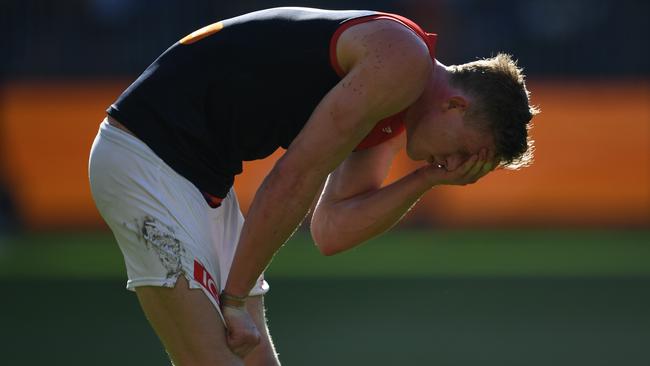 Sam Frost after the final siren.