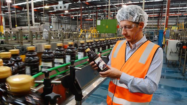 Bickford's Australia managing director Angelo Kotses in the company's factory in Salisbury.