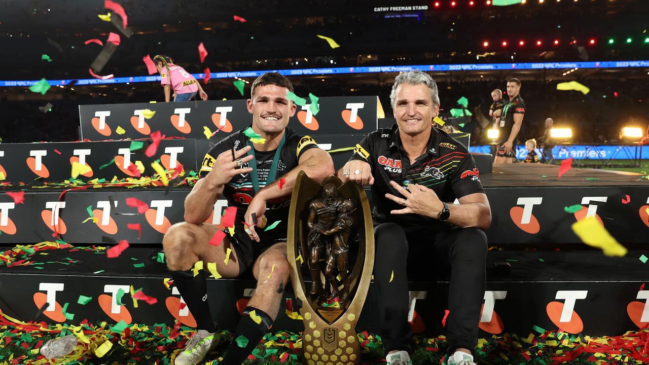 Ivan Cleary has broken down the Panthers’ grand final win, admitting he didn’t see Nathan’s match winning try coming. Picture: Getty Images