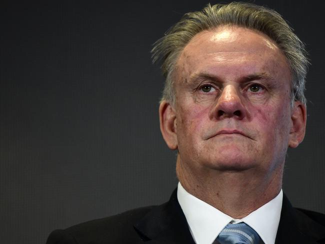 NSW Legislative Council member Mark Latham is seen during an address at the Conservative Political Action Conference (CPAC) in Sydney, Friday, August 9, 2019. CAPC is being held in Australia for the first time. (AAP Image/Bianca De Marchi) NO ARCHIVING