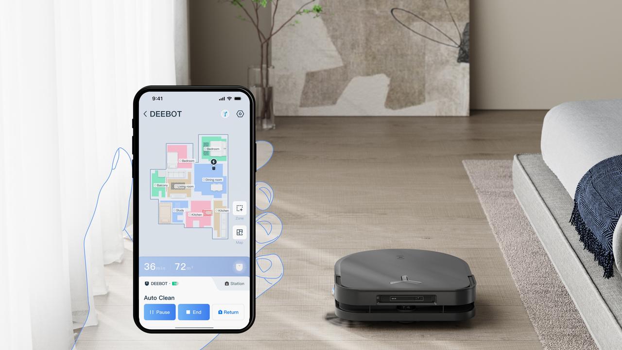 Deebot X5 Pro Omni maps your home and you can edit the map on your phone via its app.