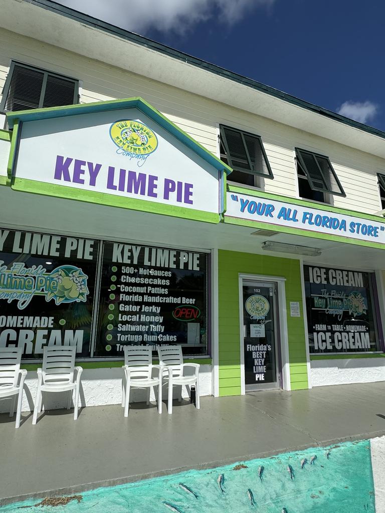 It was my first time trying Key Lime Pie... and I'm in love. Picture: News.com.au / Jasmine Kazlauskas