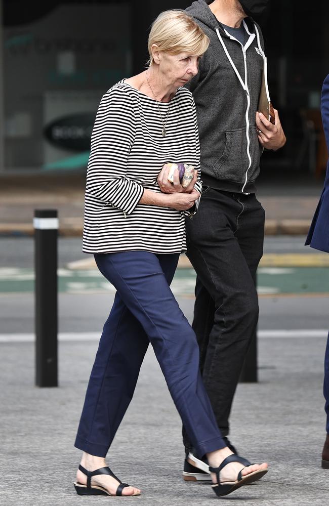 Suburban car dealer accountant Sandra Balfour arriving at Brisbane Supreme and Districts Court. Pics Tara Croser.