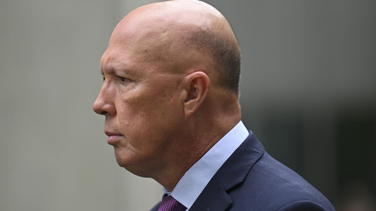 Mr Dutton, a former cop, said he would read the letter into the parliament record. Picture: NCA NewsWire / Martin Ollman