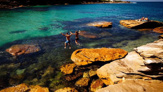 Take the plunge at Gordons Bay. Picture: Jonathan Ng