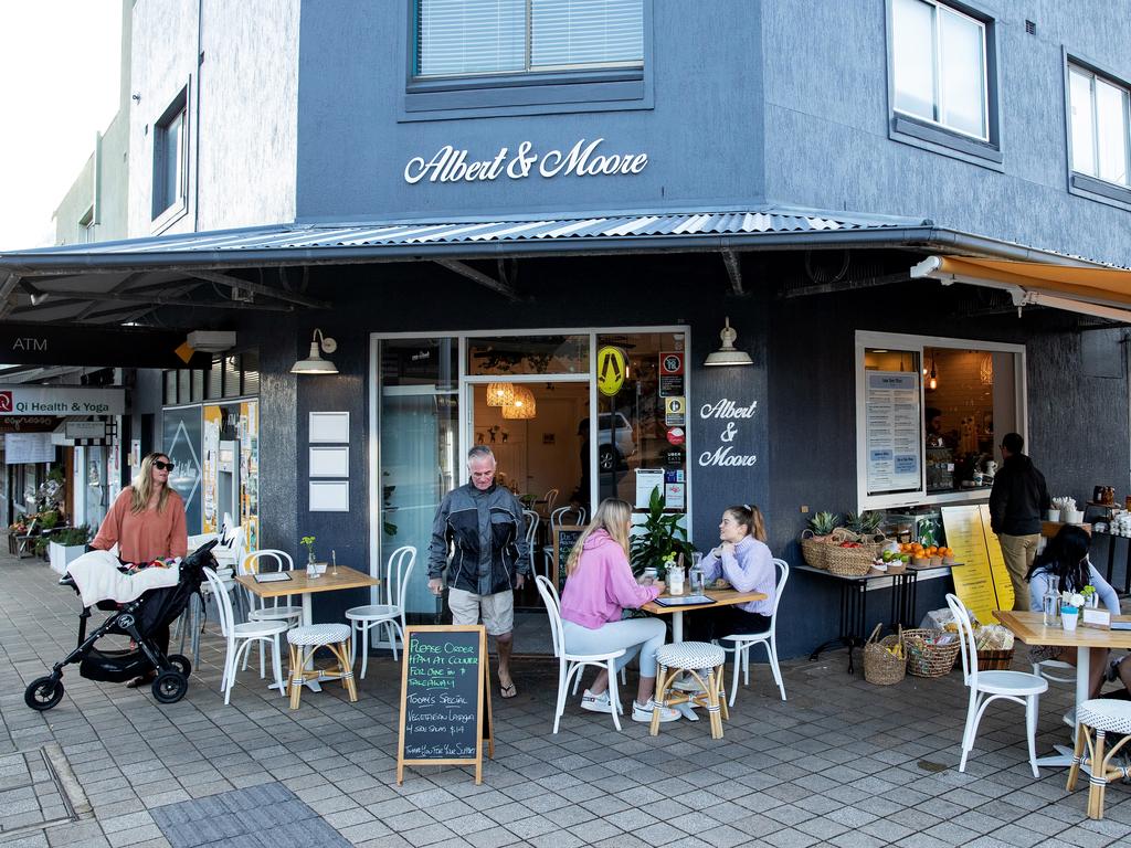 Cafes and restaurants have seen a big rise in revenue as restrictions ease. Picture: Cameron Spencer/Getty Images.