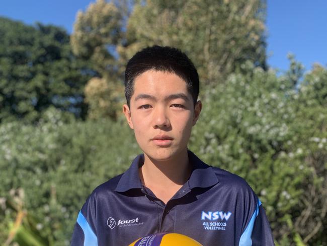 Jayden Luo will line up for the NSW U15s boys at the School Sport Australia U15s Volleyball Championships. Picture: Contributed
