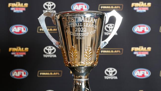 Sydney and Geelong will play the 2022 premiership cup in the AFL Grand Final on Saturday. Picture: Michael Willson/AFL Photos