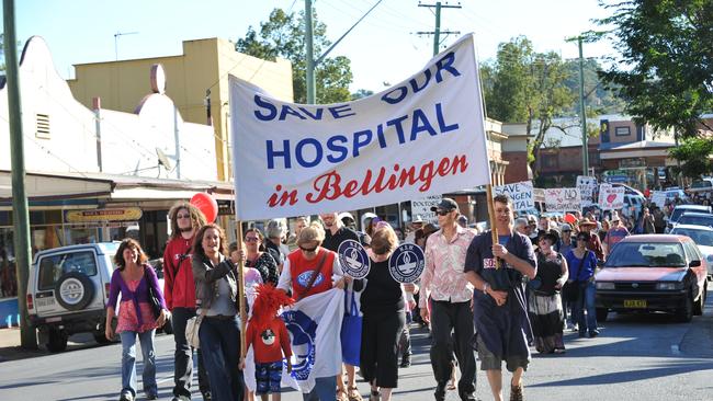 Bellingen save our hospital rally in 2010.