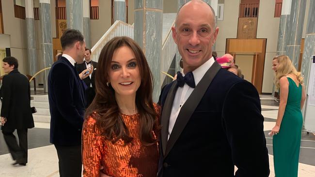 Nerilee Rockman and David Van at the Midwinter Ball in Canberra.