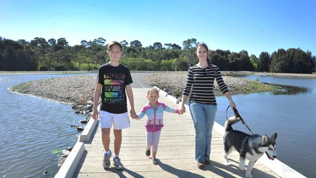 Byards wetlands when it opened in 2013. Picture: Roger Wyman.