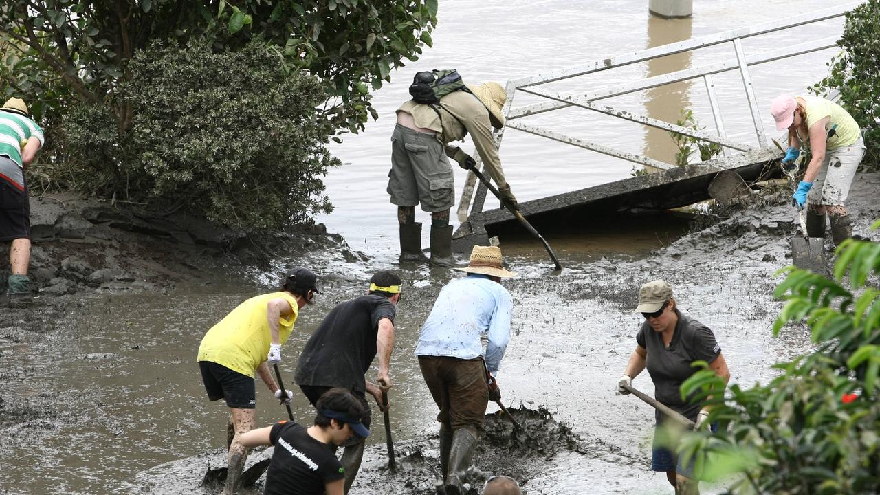 It was hard to tell where the Brisbane River started and where it ended in 2011.