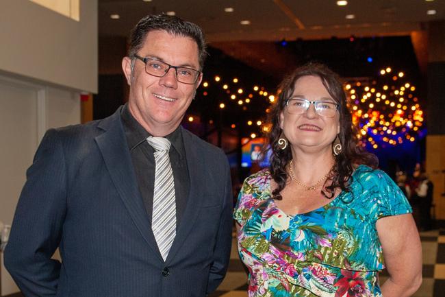 Stephen Hislop and Angela Brazil at St Patrick's formal, July 30, 2022. Picture: Michaela Harlow