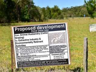 The proposed Sand Mine along Maroochydore Road has come up against opposition from locals. . Picture: Che Chapman