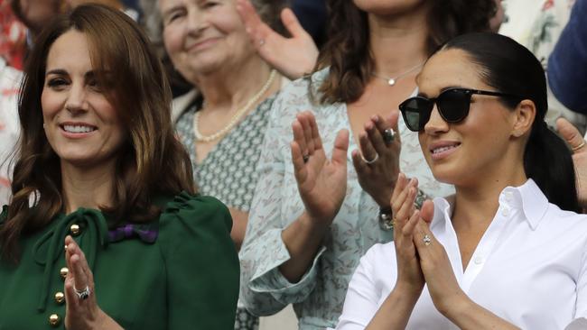 Instagram trolls have targeted Meghan Markle and Prince Harry, suggesting Kate Middleton and Prince William should be nominees of Meghan’s ‘Forces for Change’. Picture: AP