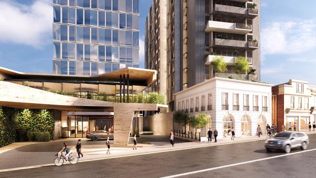 Artist impression of Fragrance Group hotel perspective as seen from Elizabeth Street. SUPPLIED