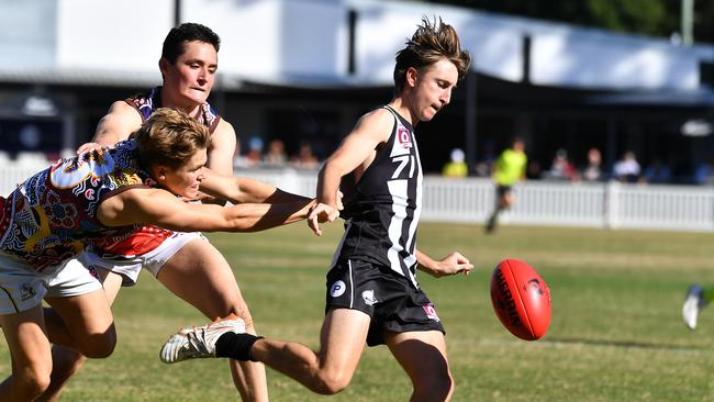 Sherwood player James Preston QAFL colts footy between Sherwood and Aspley. Saturday May 27, 2023. Picture, John Gass