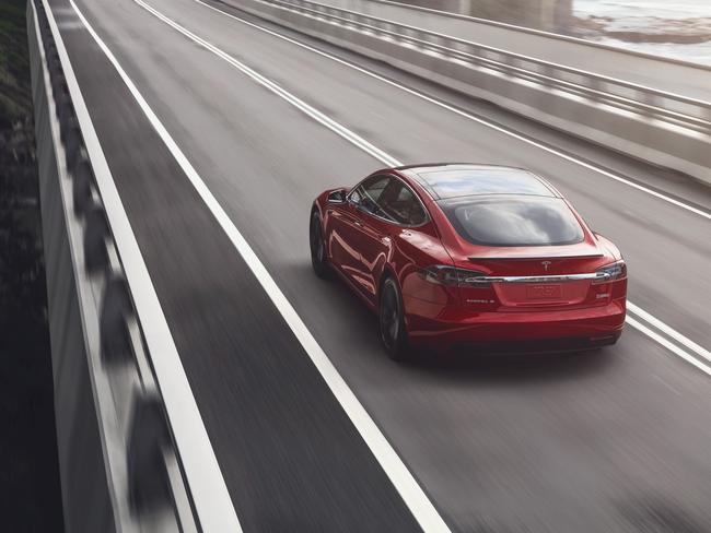 The Tesla Model S is fast and quiet. Picture: Tesla