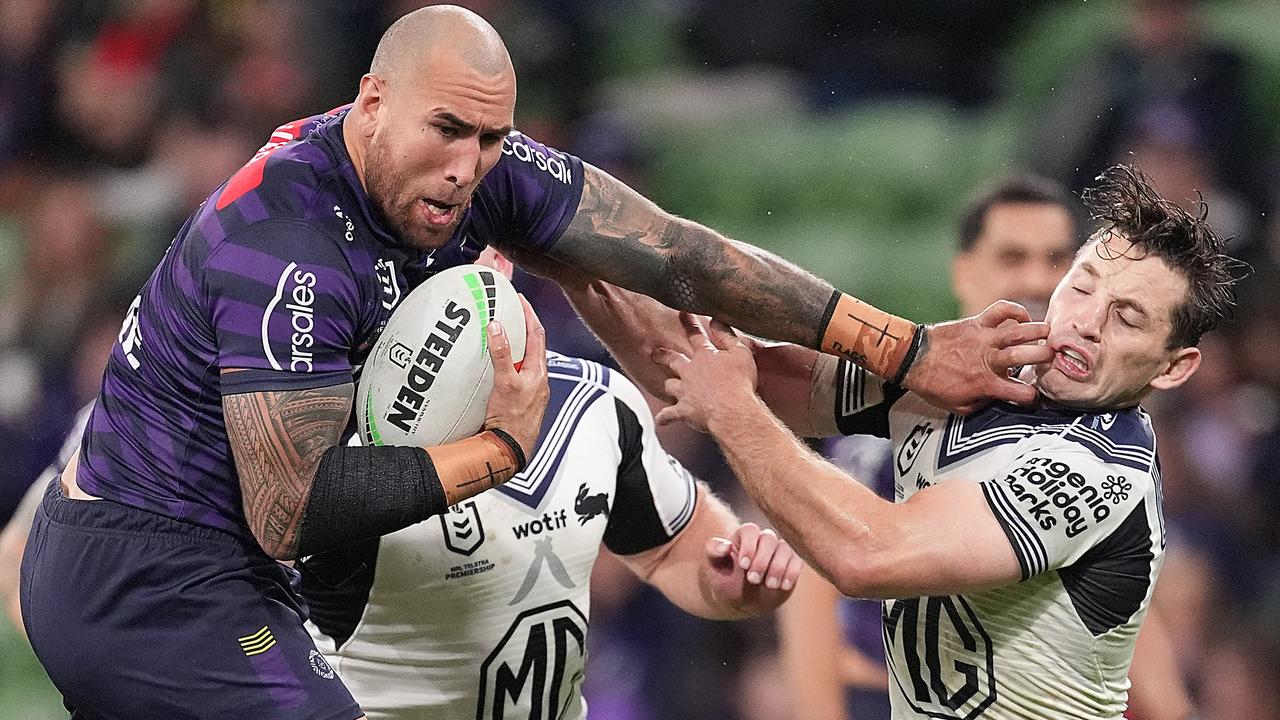 Nelson Asofa-Solomona can cause on-field carnage. (Photo by Daniel Pockett/Getty Images)