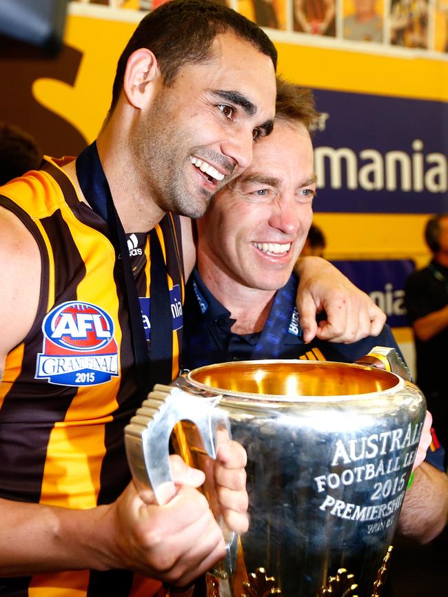 Alastair Clarkson opened up to his Hawthorn players in a Leading Teams session. Picture: Wayne Ludbey. 